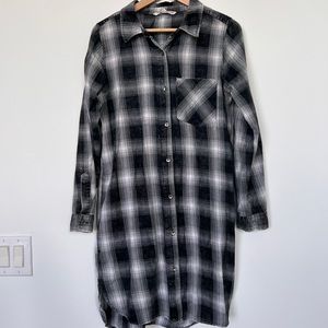 Plaid Shirt Dress